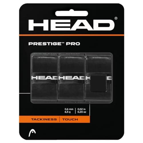 Image of HEAD Unisex's PRESTIGE PRO OVERGRIP Racquet Grip, Black, One Size