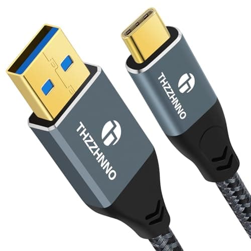 Image of Thzzhnno USB A to USB C Cable 1M, USB 3.1 USB 3.2 Gen2 10Gbps Data Transfer Lead for Samsung Galaxy/iPhone 15/MacBook Pro/iPad Pro