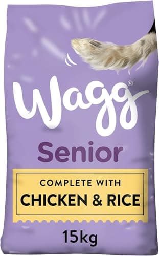 Image of Wagg Senior Complete Dry Dog Food Chicken & Rice 15kg - 28% Meaty Ingredients