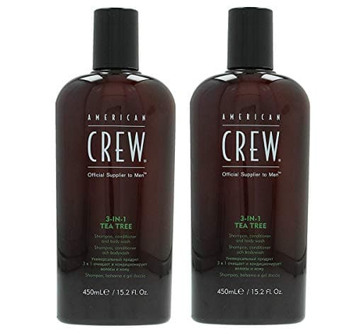 Image of American Crew Pack of 2 American Crew Tea Tree 3-in-1 Shampoo, Conditioner, Bodywash 450 ml