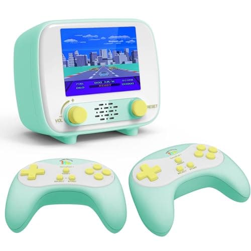 Image of Handheld Game Console, Retro Mini Arcade Machine with 2.8″ Screen, Featuring 216 Classic One-Player Games and 84 Classic Two-Player Games, Supports for Handheld Controller & AV Output Connection TV