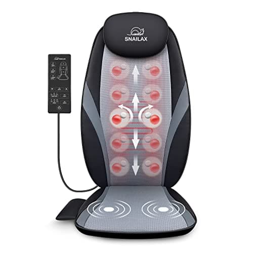 Image of Snailax Back Massager with Heat - Massage Chair Pad Deep Kneading Full Back Massager Massage seat Cushion for Home Office use