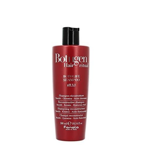 Image of Fanola Restructuring Shampoo, Gentle Cleansing Shampoo to Restore Natural Hair Protein Balance Leaving Hair Soft, Hydrated, Tonic and Voluminous, Sulphate and Added Salt Free, 300