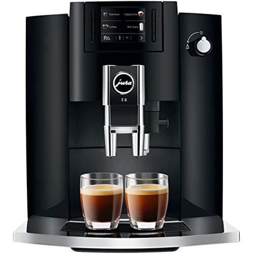 Image of Jura E6 15350 Bean to Cup Coffee Machine - Piano Black