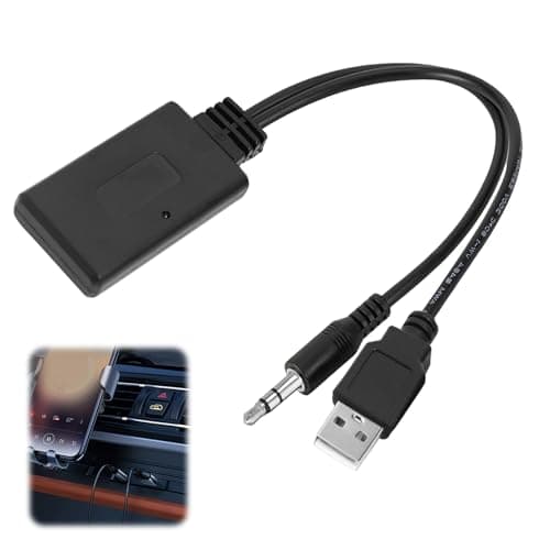 Image of SMCEHEYA Car Receiver Bluetooth Aux Adapter 3.5MM/0.14IN Car Bluetooth Receiver for Speeding Highly Transmissing Without Distortion Aux Wireless Adapter for BMW 1/3/5/6/7 Series HIFI Sound Suality
