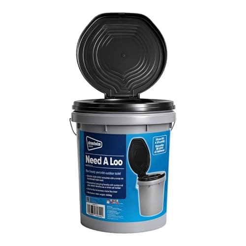 Image of Leisurewize Need-A-Loo Portable Toilet, Bucket-Style Toilet with Carry Handle, 32cm x 37cm (LWACC310)