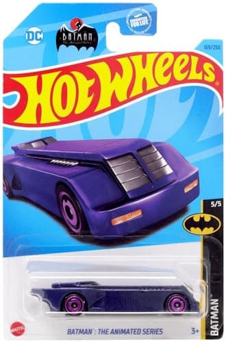 Image of Hot Wheels Batman Batmobile (The Animated Series Batmobile 5/5 Purple 169/250)