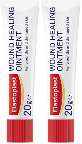Image of Elastoplast Wound Healing Ointment (20g), Skin-Friendly Wound Cream Supports the Healing of Wounds and Damaged Skin and Reduces the Likelihood of Scarring (Pack of 2)