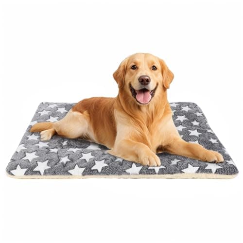 Image of TMbsfatn Dog bed Dog matDog Pet mat Box mat Machine washable grey(84x57x3.5CM)