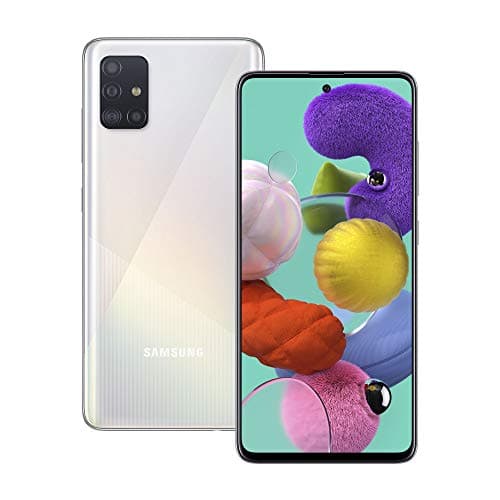 Image of Samsung Galaxy A51 128 GB Dual SIM - Android Smartphone - SIM Free Mobile Phone - Prism Crush White (UK Version) (Renewed)
