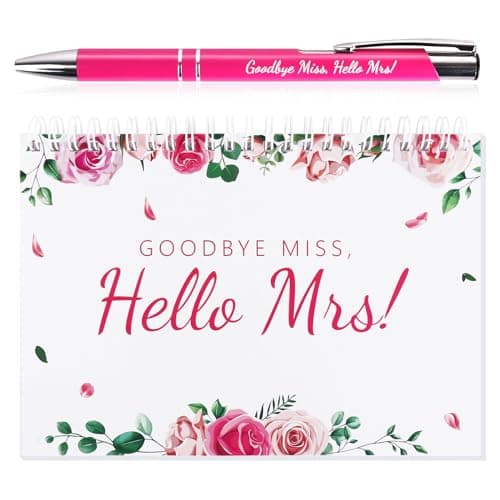 Image of Lemicin Hen Party Guest Book - Goodbye Miss Hello Mrs Hen Party Guest Book and Keepsake Pen Hen do Gifts Hen Party Scrapbook Memory Book for Bridal Shower Advice Book for Bride to Be