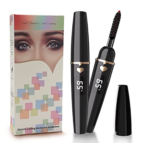 Image of EYECURL Heated Eyelash Curler, Heated Lash Curler, Eyelash Curler Heated for Perfect Curls Every Time - Long Lasting Makeup, Intelligent Power Off (Black, X8-132MM)