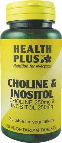 Image of Health Plus Choline & Inositol : Vitamin B Supplement - 90 Tablets, in a planet-friendly 99% recycled pot