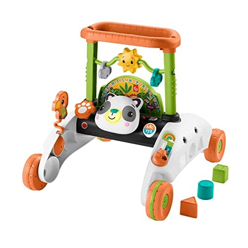 Image of Fisher-Price 2 Sided Steady Panda Walker, Version: Dutch; English, UK; French; German; Italian; Spanish, Castilian, HJY73