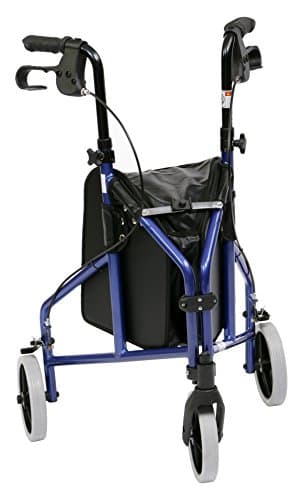 Image of DRIVE DEVILBISS HEALTHCARE Lightweight Aluminium Tri-Walker with Vinyl Bag, Blue