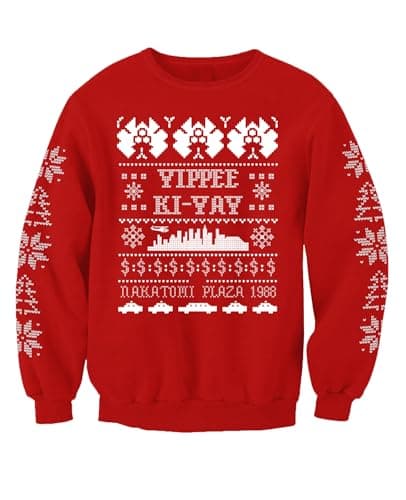 Image of Die Hard Inspired Christmas Jumper Adults Sweatshirt X Large