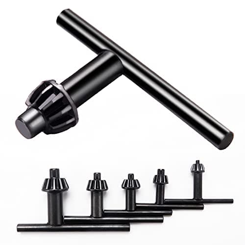 Image of VooGenzek 5 PCS Drill Chuck Key Set, Replacement Drill Chuck Key Wrench Electric Drill Clamping Tool, Electric Drill Clamping Tool, for 4mm 6mm 10mm 13mm 16mm
