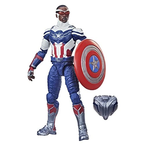 Image of Hasbro Marvel Avengers Legends Series Avengers 15-cm Action Figure Toy Captain America: Sam Wilson Premium Design And 2 Accessories, For Kids Age 4 And Up multicolor