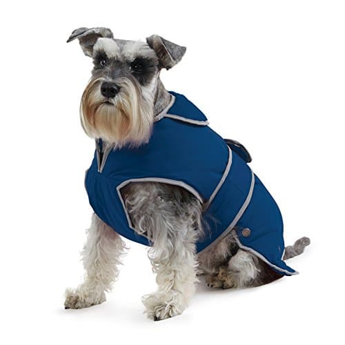 Image of Ancol Muddy Paws All Weather Stormguard Coat . Navy Blue .Size Large ( Length 50cm, up to 79cm girth)