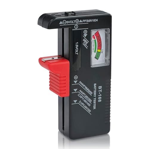 Image of Dlyfull Universal Battery Tester, Battery Checker for AAA AA C D 9V and 1.5V Button Cell Batteries, No Batteries Required