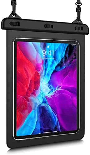 Image of HopMore Universal Waterproof Case for iPad Samsung Lenovo,Tablet Pouch Dry Bag for iPad Pro 12.9"/11"/13" / Air 13"/11" A16 / 10.9",Galaxy Tab S11, Tab M11,Fire Max 11,Android Tablet Up to 13.5 inch