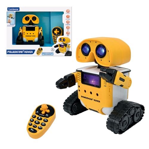 Image of LEXIBOOK, Powerman® Rover, Your adorable remote-controlled robot companion, Remote and gesture control, Plays music and dances, Repeats after you, Light and sound effects, STEM programmable, ROB14LXB