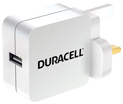 Image of Duracell 2.4 A USB AC Charger for all Smartphone and Tablet - White