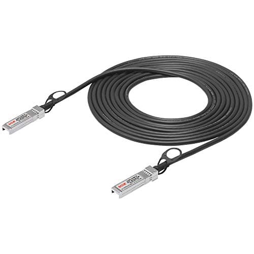 Image of 6COMGIGA 5m 10G SFP+ DAC Cable, Passive Twinax, Compatible with Cisco, D-Link, Supermicro, ZTE, Open Switches, Up to 10Gb/s Data Transmission