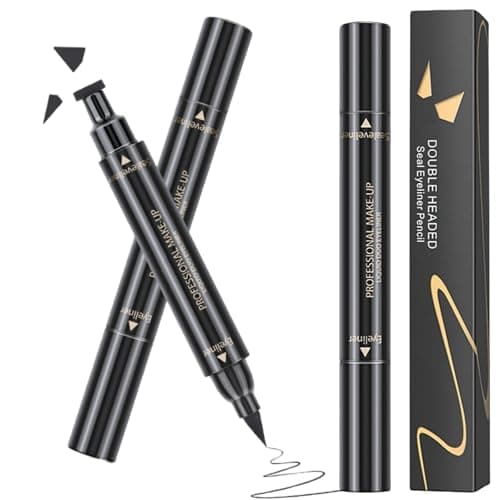 Image of Long-lasting Winged Eyeliner Stamp & Pen - Smudge-Proof Black Liquid Liner for Women