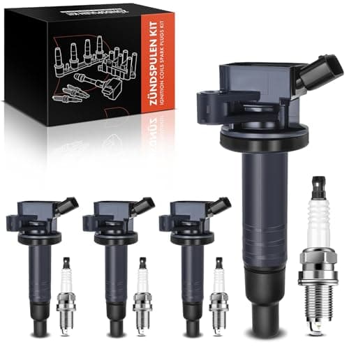 Image of Frankberg 4x Ignition Coil Set Petrol Compatible with Yaris P9 2005-2011 C.o.r.o.l.l.a E11 E12 1999-2007 A.v.e.n.s.i.s T22 T25 2000-2008 Au.ris E15 2007-2012 C1 PM PN 2005-2014