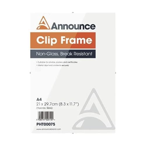 Image of FINCHLEY Announce Metal Clip Frame A4 PHT00075 + free refill pen (2)