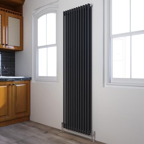 Image of ELEGANT Radiator Traditional Column Style 1800 x 560 mm Vertical Designer Radiator Central Heating Anthracite Double Column