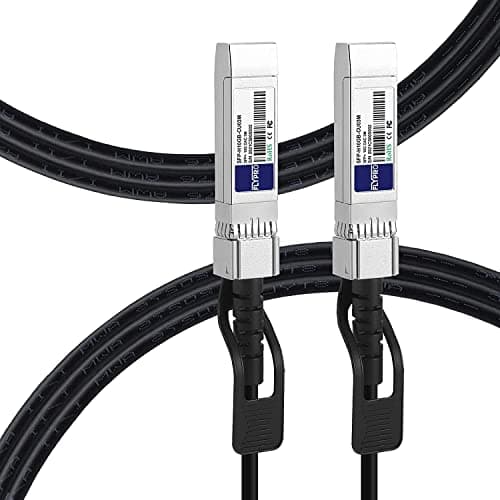 Image of FLYPROFiber 3m/9.8ft SFP+ 10G DAC Twinax Cable for Cisco SFP-H10GB-CU0.5M, Ubiquiti, Netgear, Mikrotik, Supermicro | Passive | Length Options: 0.5m-7m