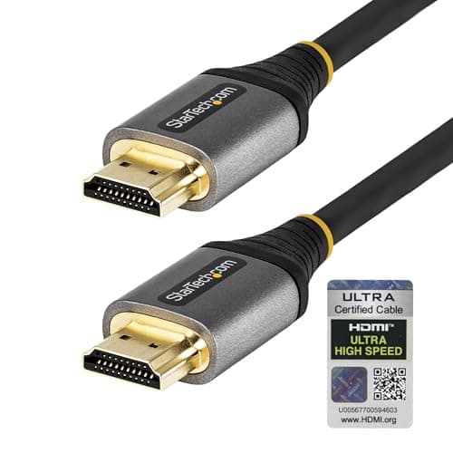 Image of StarTech.com 3ft (1m) HDMI 2.1 Cable 8K - Certified Ultra High Speed HDMI Cable 48Gbps - 8K 60Hz/4K 120Hz HDR10+ eARC - Flexible TPE Jacket (HDMM21V1M)