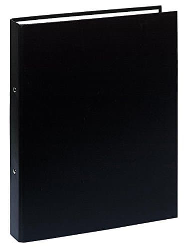 Image of Exacompta - Ref 54371E - PP-Covered Ring Binder - Suitable for Storing A4 Documents, 2 Rings, 40mm Spine, Holds Up To 400 Sheets, Sturdy Cardboard - Black