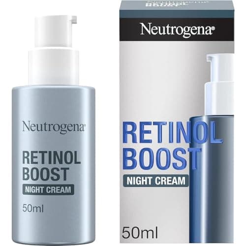 Image of Neutrogena Retinol Boost Night Face Cream (1x 50ml), Lightweight Night-Time Moisturiser with Retinol and Hyaluronic Acid, Nourishing Night Cream for Ageing Skin