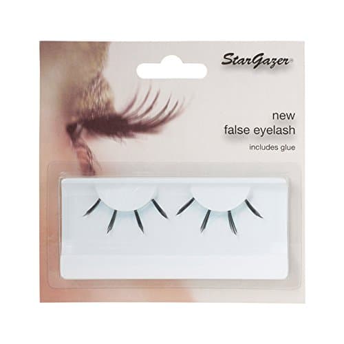 Image of Stargazer Feather Eye Lashes style 42, synthetic lash pair includes glue.