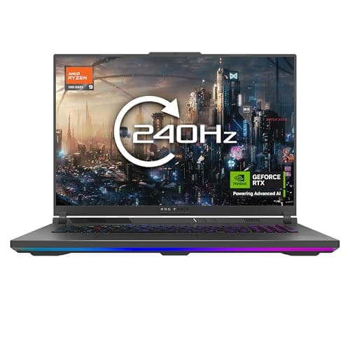 Image of ASUS ROG Strix G18 G815LW Gaming Laptop | 18.0" WQXGA 240Hz Screen | Intel Core Ultra 9 275HX | NVIDIA GeForce RTX 5080 Laptop GPU | 32GB RAM | 2TB SSD | UK Layout Backlit Keyboard | Windows 11