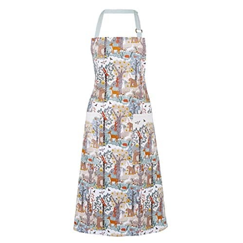 Image of Ulster Weavers Wildwood Cotton Apron - With Cute Animal Woodland Design - For Kitchen and Barbecue - Cooking Gifts for Bakers & Chefs - Homeware & Kitchenware Range