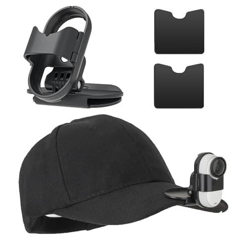 Image of CERFFOOL Hat Clip Mount for Insta360 Go 3S/Go 3 With Two Shims 360° Rotation POV View Easy Installation for Action Camera Accessorie