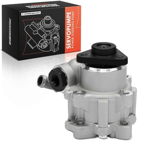 Image of Frankberg 1x Power Steering Pump Compatible with A4 800 2.5L 2000-2004 A4 8EC 2.7L 3.0L 2004-2008 A4 Avant 800000 2.5L 2001-2004 A4 Avant 8ED 2.5L-3.0L 2004-2008 Replace# 8E0145155T