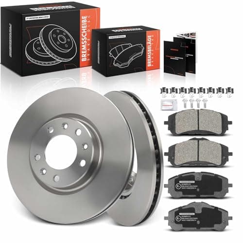 Image of Frankberg Brake Kit incl. 2x Brake Disc + 4x Brake Pad Front Compatible with Berlingo EC ER Rifter Partner Box/MPV K9 Combo Tour/Life Replace# 1642761380