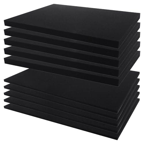 Image of AKOLAFE 10 Pack Tool Box Foam 400x300mm Foam Insert Toolbox High Density Square Foams Pre Cube Packing Foam Sheet for Tool Box Organisation, Packing, DIY, 25mm+10mm Thcik