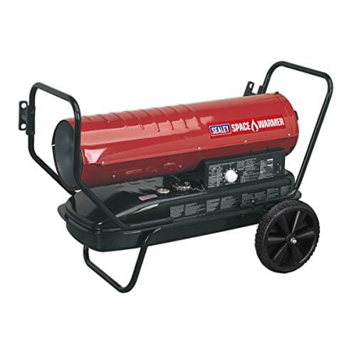Image of Sealey 100,000Btu/hr Space Warmer Kerosene/Diesel Heater with Wheels - AB1008