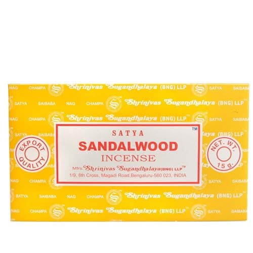 Image of 15g Satya Sandalwood Incense Sticks, Box of 12 Packets