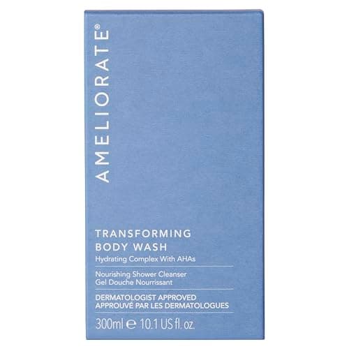 Image of AMELIORATE Transforming Body Wash 300ml for Keratosis Pilaris (KP), Rough & Dry Skin | Hydrating Soap-Free Cleanser with Omega Oils | Dermatologist Approved & Pregnancy Safe