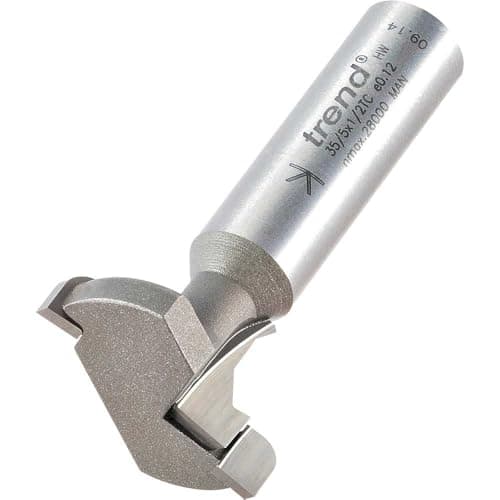 Image of Trend Professional Slat Wall Router Cutter, 1/2 Inch Shank, 30mm Cut Diameter, 10.5mm Cut Length, 7mm Radius, 35/5X1/2TC