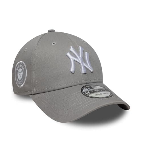 Image of New Era Adult's 9Forty Side Patch MLB New York Yankees Baseball Cap Hat Grey