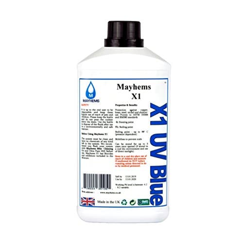 Image of Mayhems X1 UV Blue Premixed Watercooling Fluid 1L