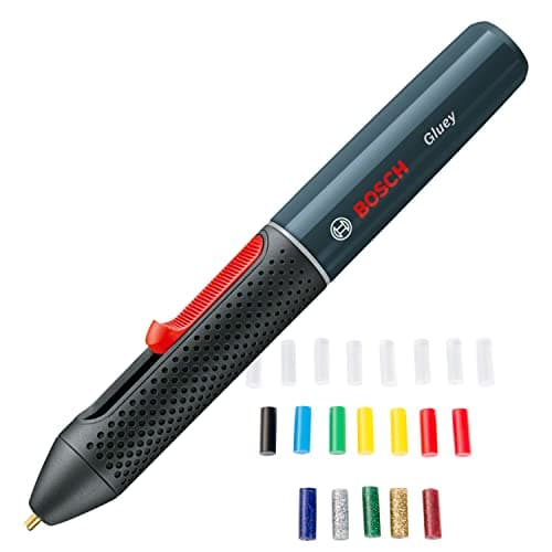 Image of Bosch Gluey Cordless hot Glue Pen (2 Batteries, with 20 hot Glue Sticks, USB Charger and Cable, in Carton Packaging)